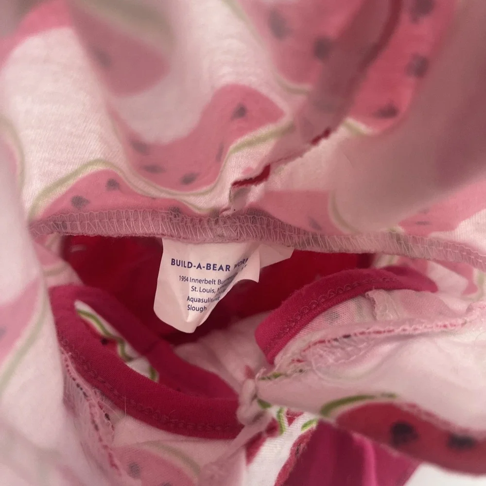 Build a Bear Promise Pet Clothes Watermelon Dress‎ Outfit